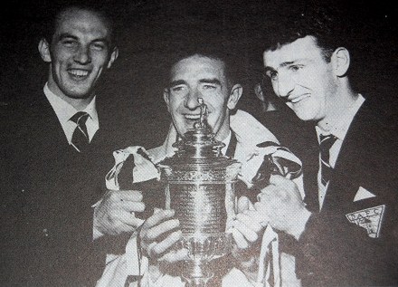 Ron Mailer lifts the Scottish Cup