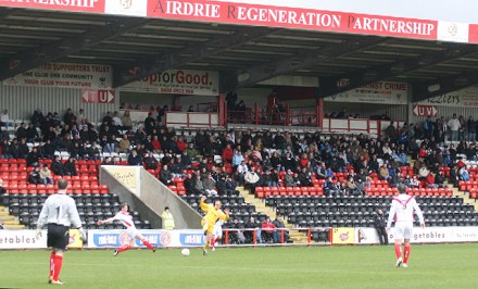 Pars fans at Airdrie
