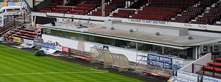 New Hospitality Boxes under construction 15.06.11