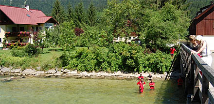 River at Obertraun in Austria