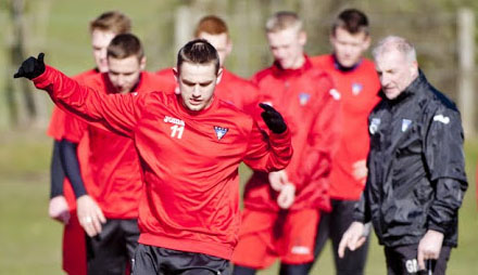Pars in training Friday 1st March