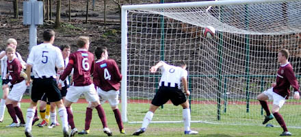 Kerr Young scores the goal that won the match