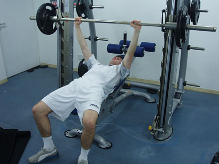 Andy Ritchie in gym